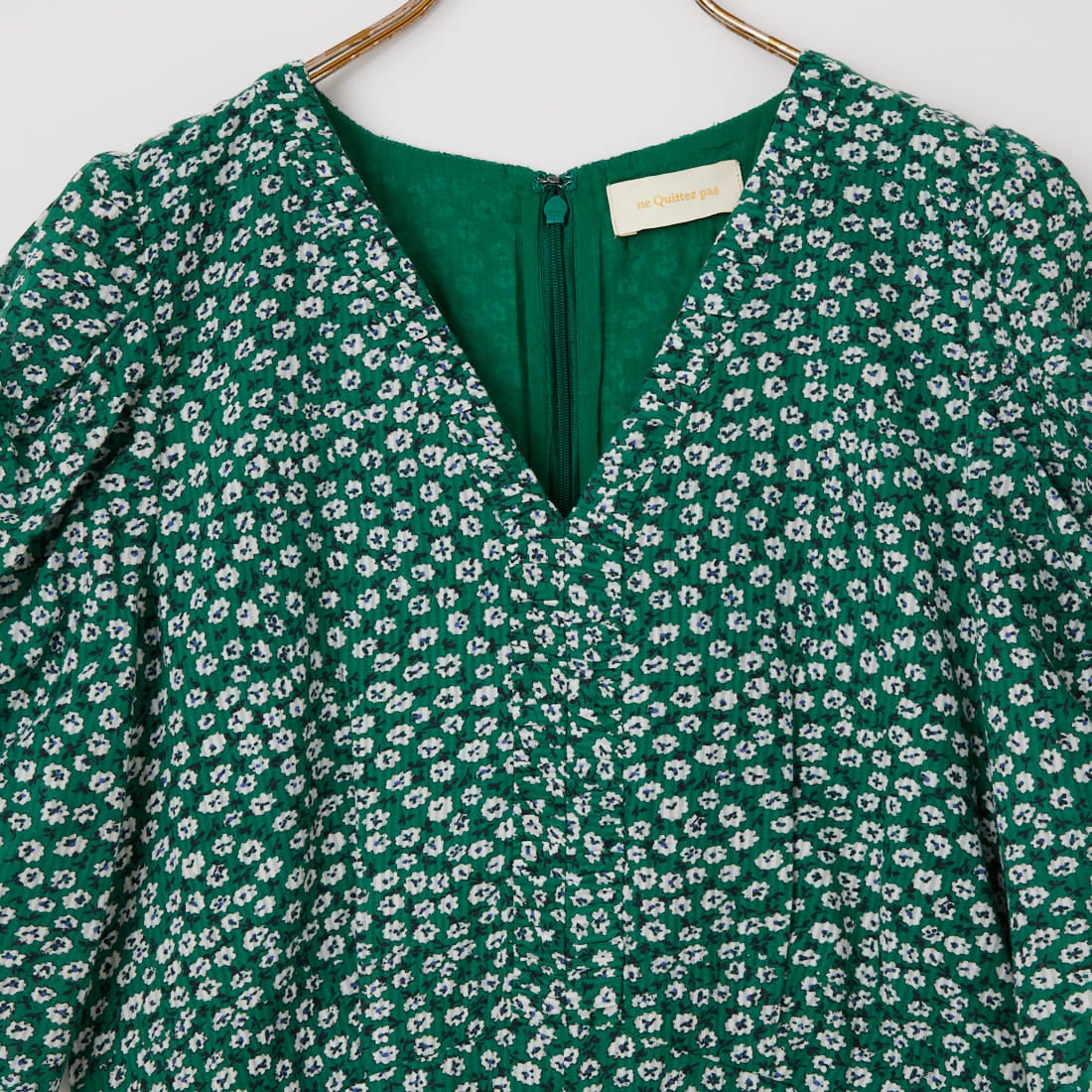 ne Quittez pas [ヌキテパ] コットンドビーストライプオールインワン [010861FS2] 65 GREEN