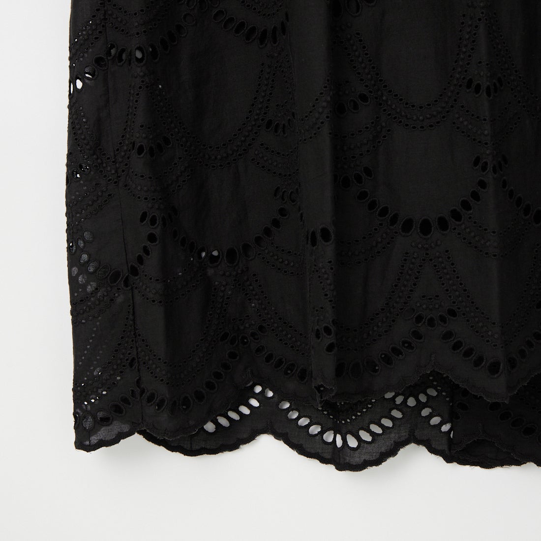 ne Quittez pas [ヌキテパ] コットンボイルドットノースリーブドレス [010500CB2] 09 BLACK