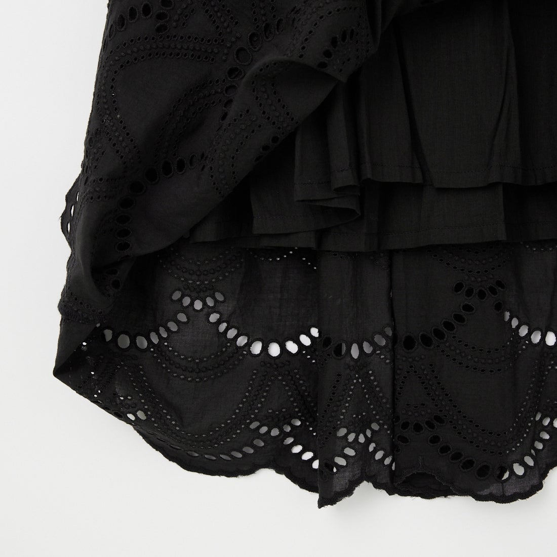 ne Quittez pas [ヌキテパ] コットンボイルドットノースリーブドレス [010500CB2] 09 BLACK