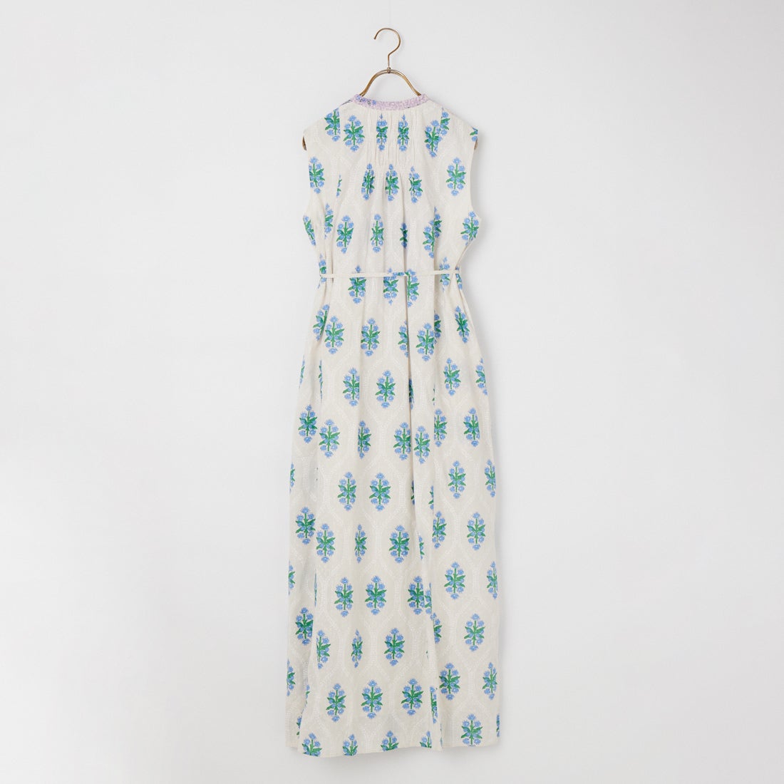 ne Quittez pas [ヌキテパ] コットンジャガードノースリーブドレス [010561WA3] 01 WHITE