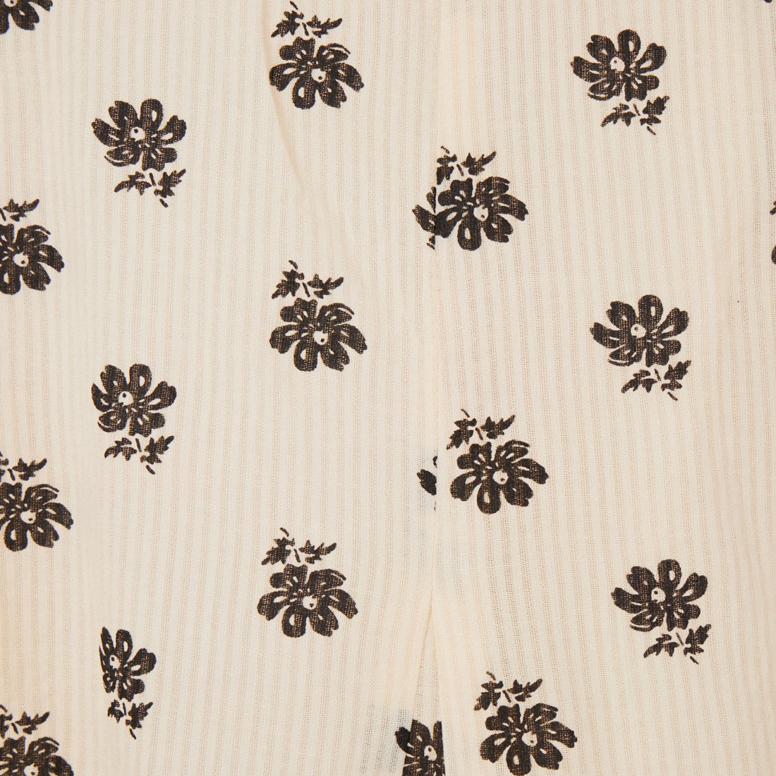 ne Quittez pas [ヌキテパ] コットンドビーストライプ ギャザースリーブドレス [010461WZ1] 51 ECRU