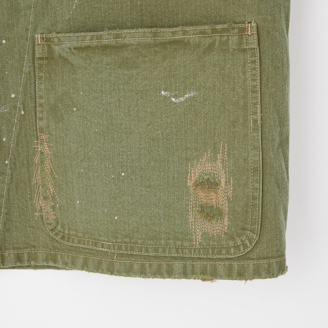 BOW WOW [バウワウ] PW P-41ヘリンボーンツイルジャケット [BW261-PP4HS] OD