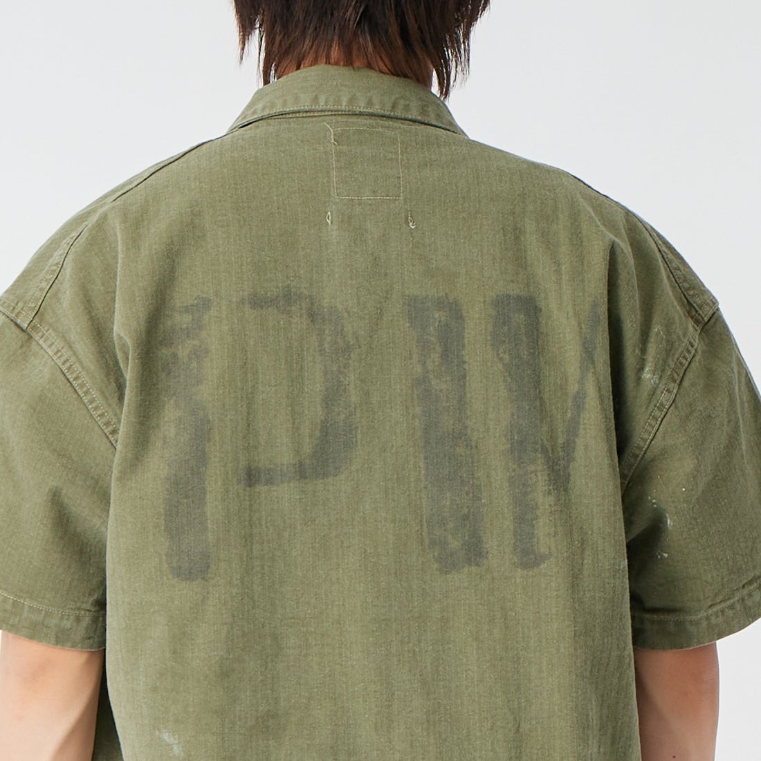 BOW WOW [バウワウ] PW P-41ヘリンボーンツイルジャケット [BW261-PP4HS] OD &&モデル身長：177cm 着用サイズ：L&&