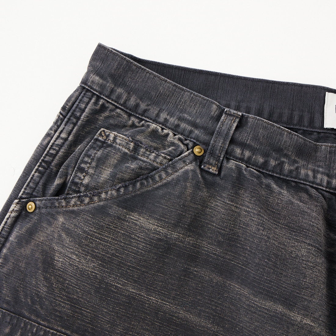 BOW WOW [バウワウ] エイジドダブルニーダックショーツ [BW261-DKDS] BLACK