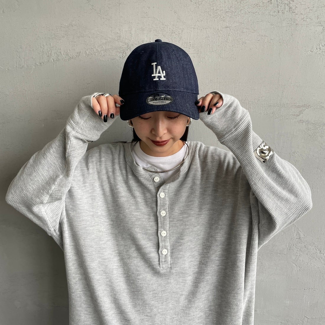 NEW ERA [ニューエラ] 別注 9TWENTY ベースボールキャップ ロサンゼルス・ドジャース [15201230-JF] DENIM NAVY