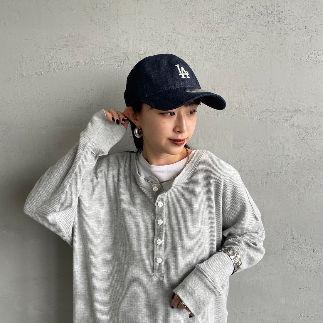 NEW ERA [ニューエラ] 別注 9TWENTY ベースボールキャップ ロサンゼルス・ドジャース [15201230-JF] DENIM NAVY