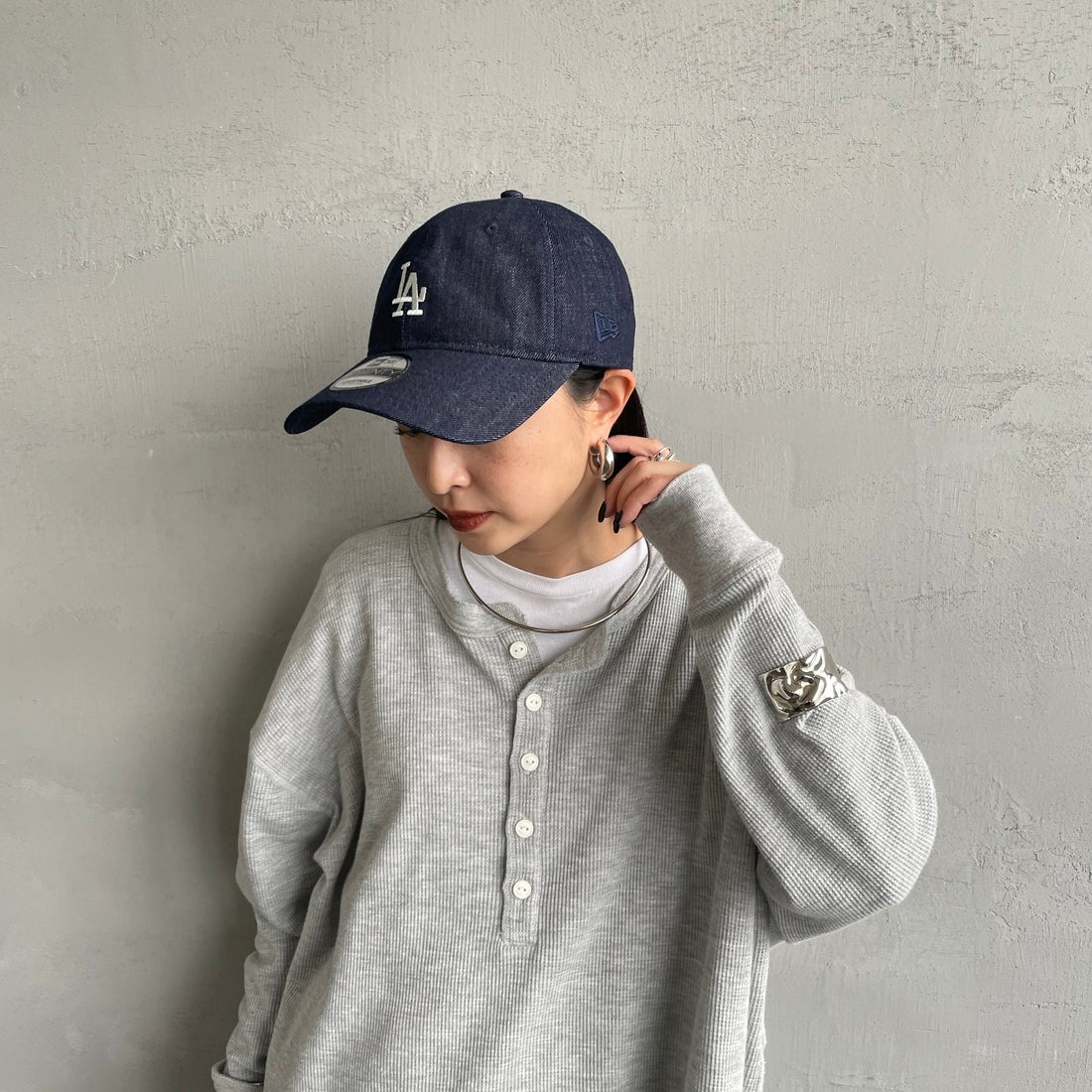NEW ERA [ニューエラ] 別注 9TWENTY ベースボールキャップ ロサンゼルス・ドジャース [15201230-JF] DENIM NAVY