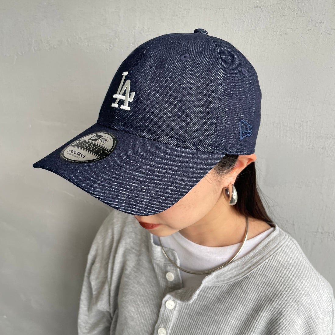 NEW ERA [ニューエラ] 別注 9TWENTY ベースボールキャップ ロサンゼルス・ドジャース [15201230-JF] DENIM NAVY
