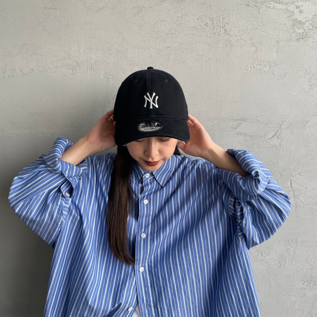 NEW ERA [ニューエラ] 別注 9TWENTY ベースボールキャップ ニューヨーク・ヤンキース [15201228-JF] DUCK BLACK