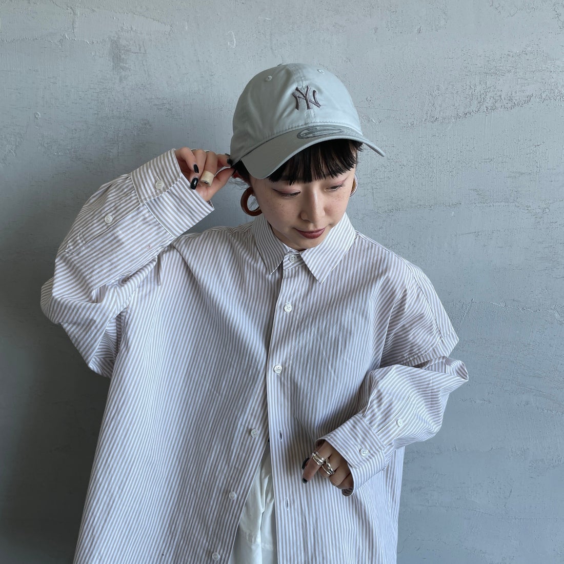 NEW ERA [ニューエラ] 別注 9TWENTY ベースボールキャップ ニューヨーク・ヤンキース [15201227-JF] ST GRAY