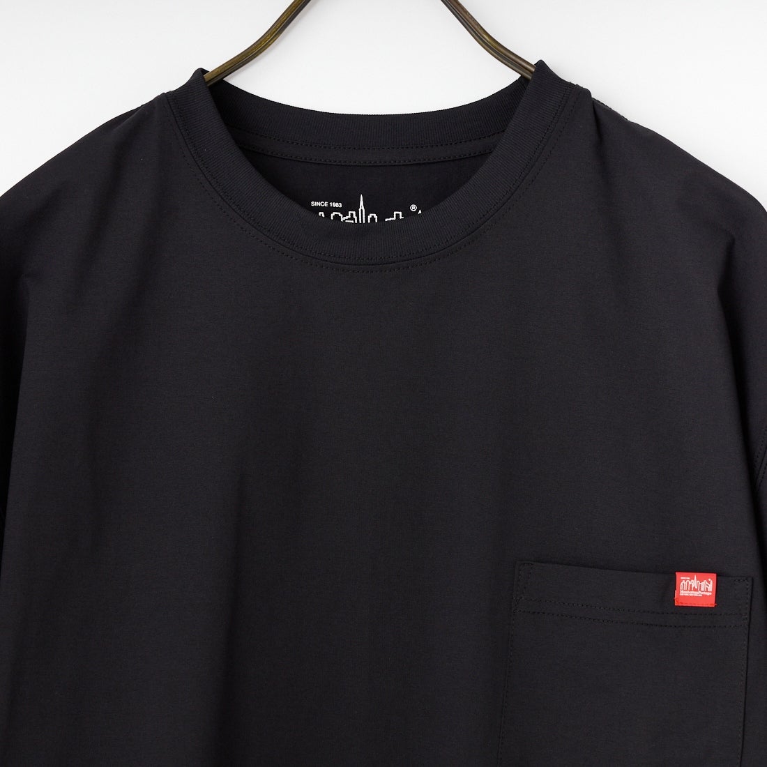 MANHATTAN PORTAGE [マンハッタンポーテージ] ﾒｯｼｭ切替ｸﾙｰﾈｯｸTｼｬﾂ [26SSMP-IN80-JF] BLACK