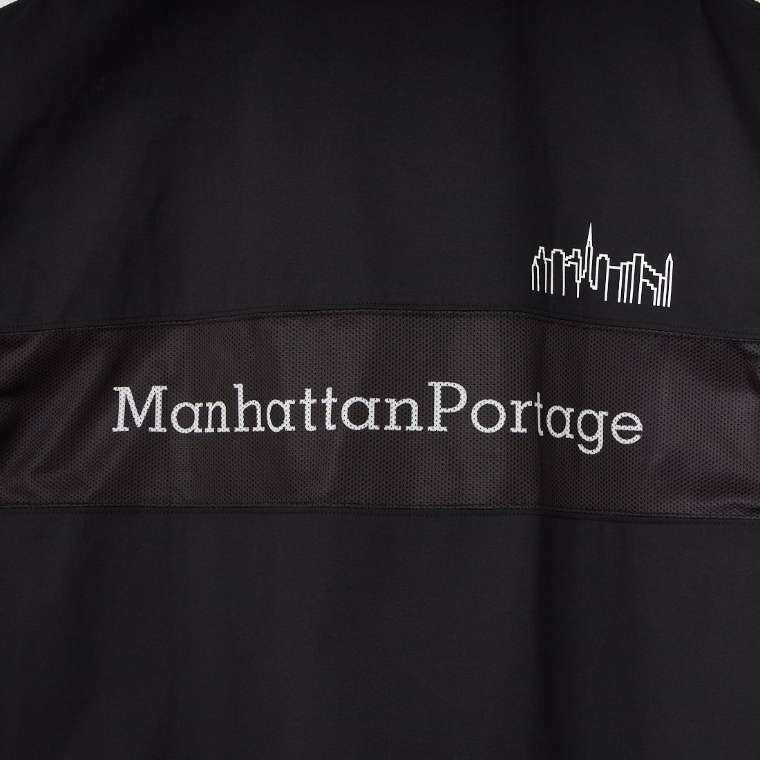 MANHATTAN PORTAGE [マンハッタンポーテージ] ﾒｯｼｭ切替ｸﾙｰﾈｯｸTｼｬﾂ [26SSMP-IN80-JF] BLACK
