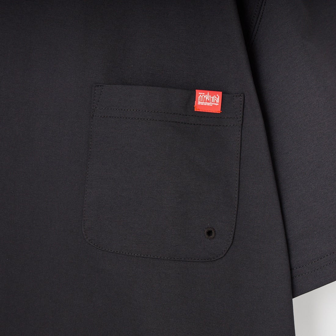 MANHATTAN PORTAGE [マンハッタンポーテージ] ﾒｯｼｭ切替ｸﾙｰﾈｯｸTｼｬﾂ [26SSMP-IN80-JF] BLACK