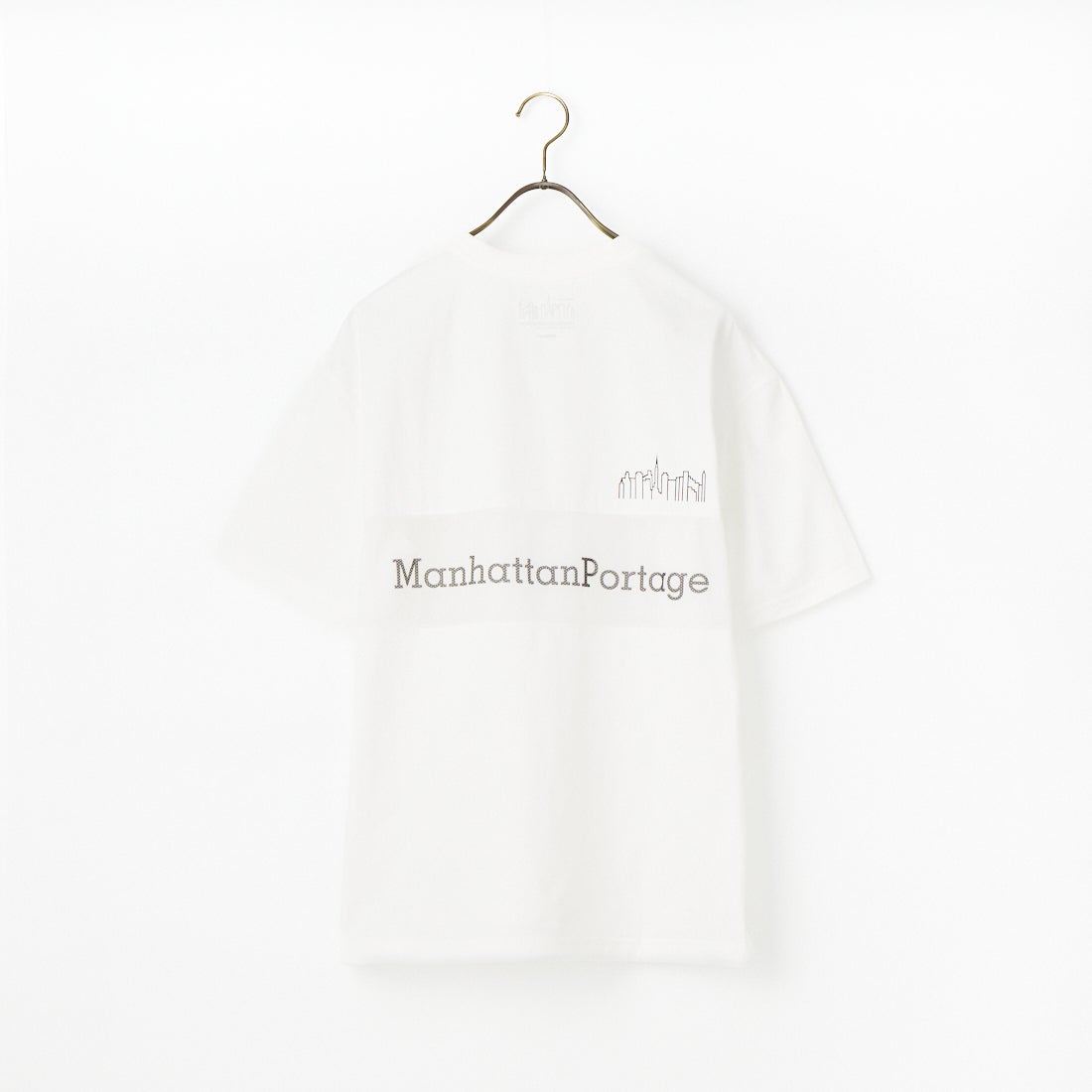 MANHATTAN PORTAGE [マンハッタンポーテージ] ﾒｯｼｭ切替ｸﾙｰﾈｯｸTｼｬﾂ [26SSMP-IN80-JF] WHITE