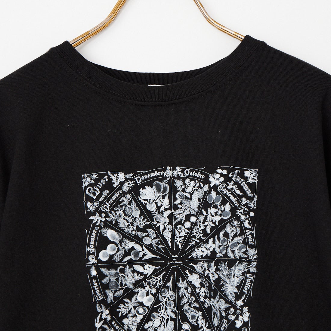 manipuri [マニプリ] 半袖Tシャツ シーズナルフルーツ [0161423011] 01 BLACK