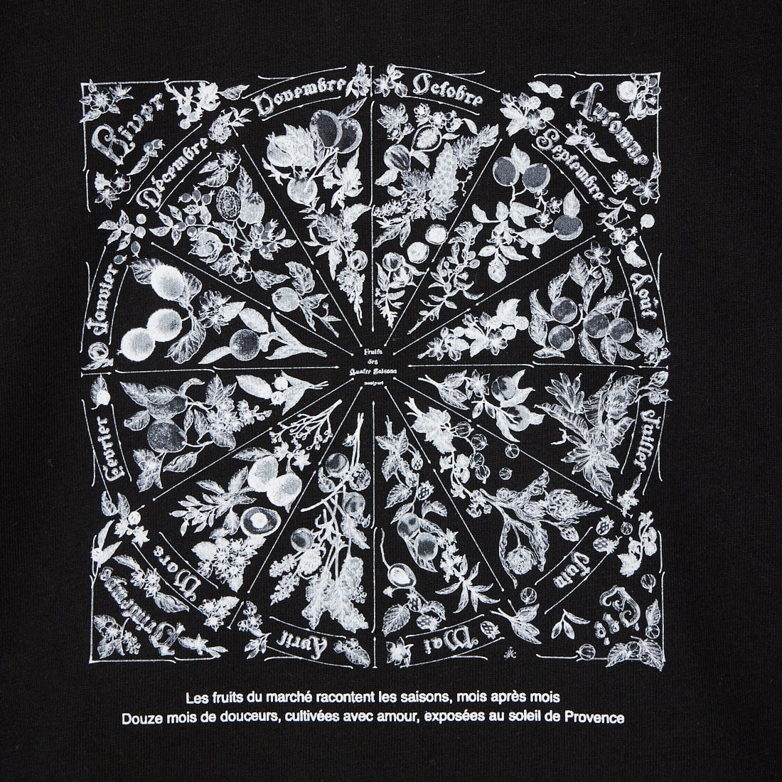 manipuri [マニプリ] 半袖Tシャツ シーズナルフルーツ [0161423011] 01 BLACK