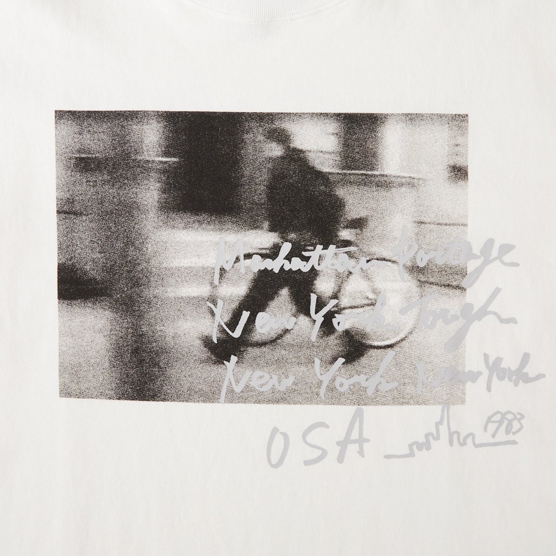 MANHATTAN PORTAGE [マンハッタンポーテージ] 別注 フォトプリントTシャツ [26SSMP-IN82-JF] WHITE