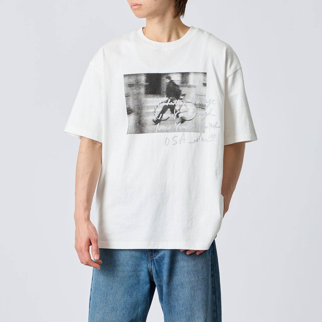 WHITE&&モデル身長：177cm 着用サイズ：XL&&