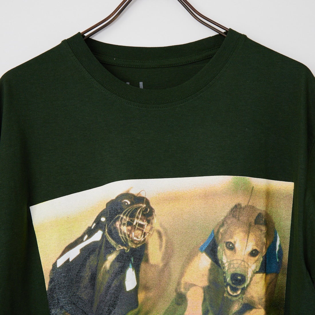 MUSIC TEE [ミュージックティー] ショートスリーブプリントTシャツ [PARKLIFE-ALUBUM] GREEN