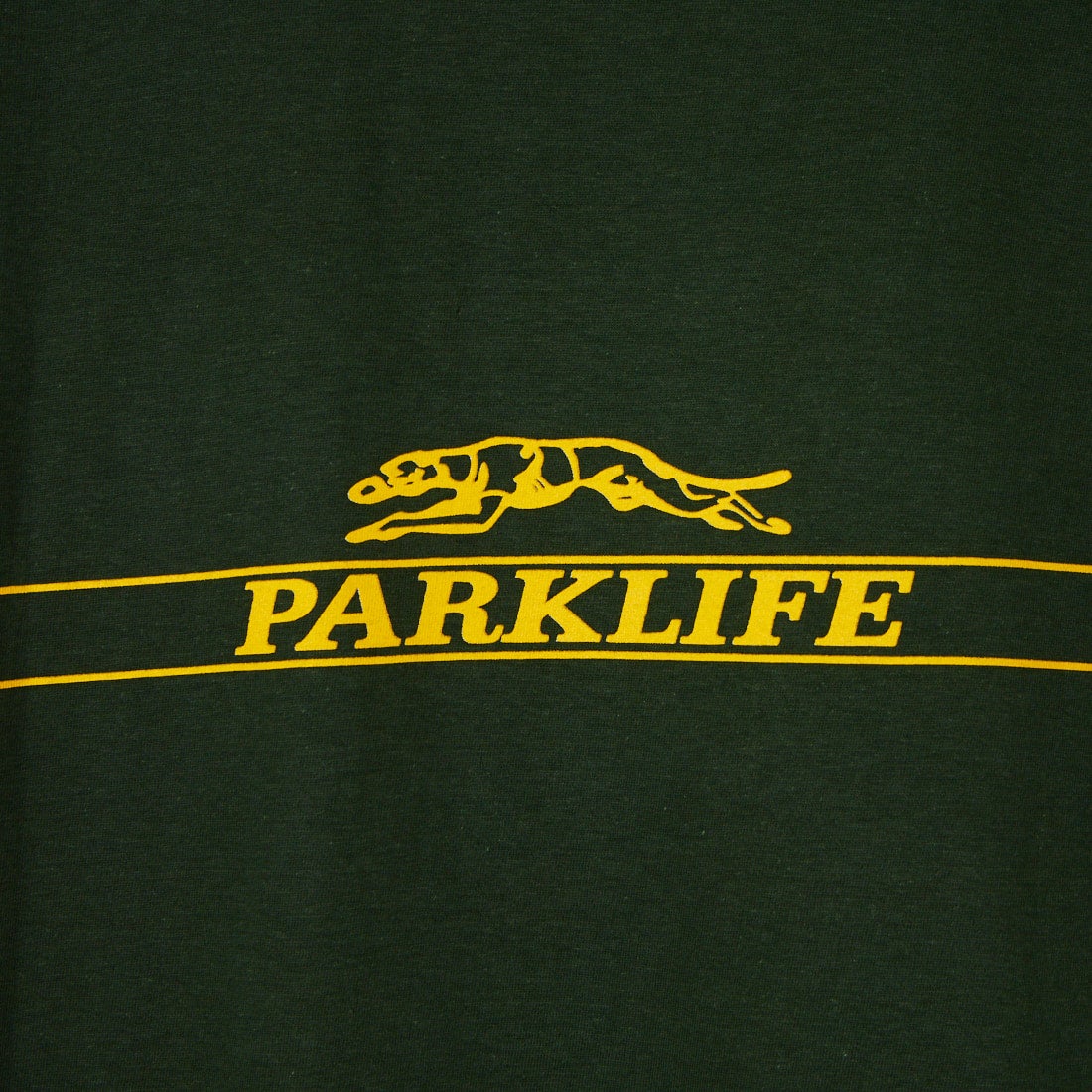 MUSIC TEE [ミュージックティー] ショートスリーブプリントTシャツ [PARKLIFE-ALUBUM] GREEN
