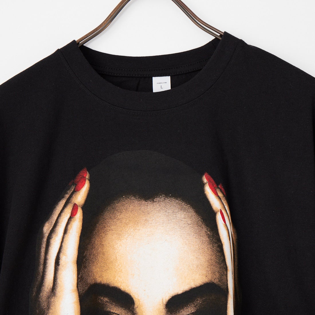 MUSIC TEE [ミュージックティー] ショートスリーブプリントTシャツ [FACE-2-FACE] BLACK