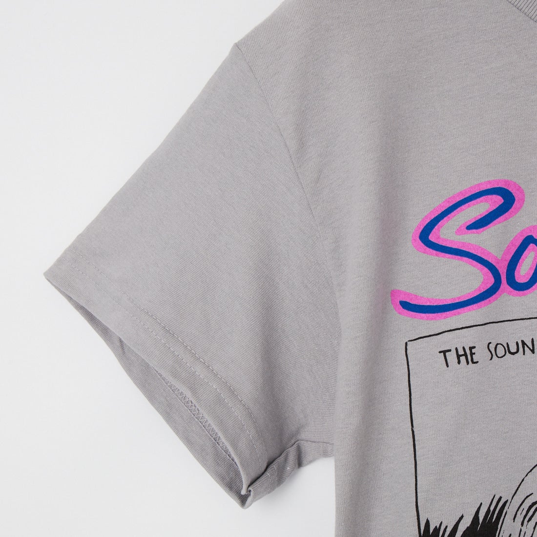 MUSIC TEE [ミュージックティー] ショートスリーブプリントTシャツ [ECHO] SILVER
