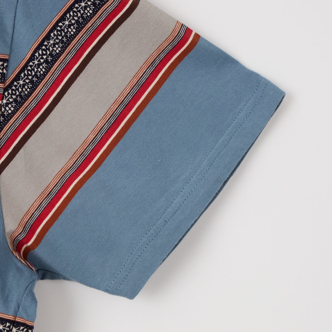 HANG TEN [ハンテン] 70sジャガードTシャツ [26SS-06] BLU GRY