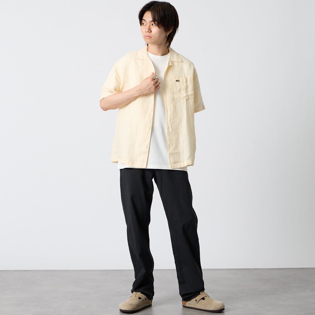 YANUK [ヤヌーク] クラシックストレート Resort BEN [57261232] WBK &&モデル身長：177cm 着用サイズ：M&&