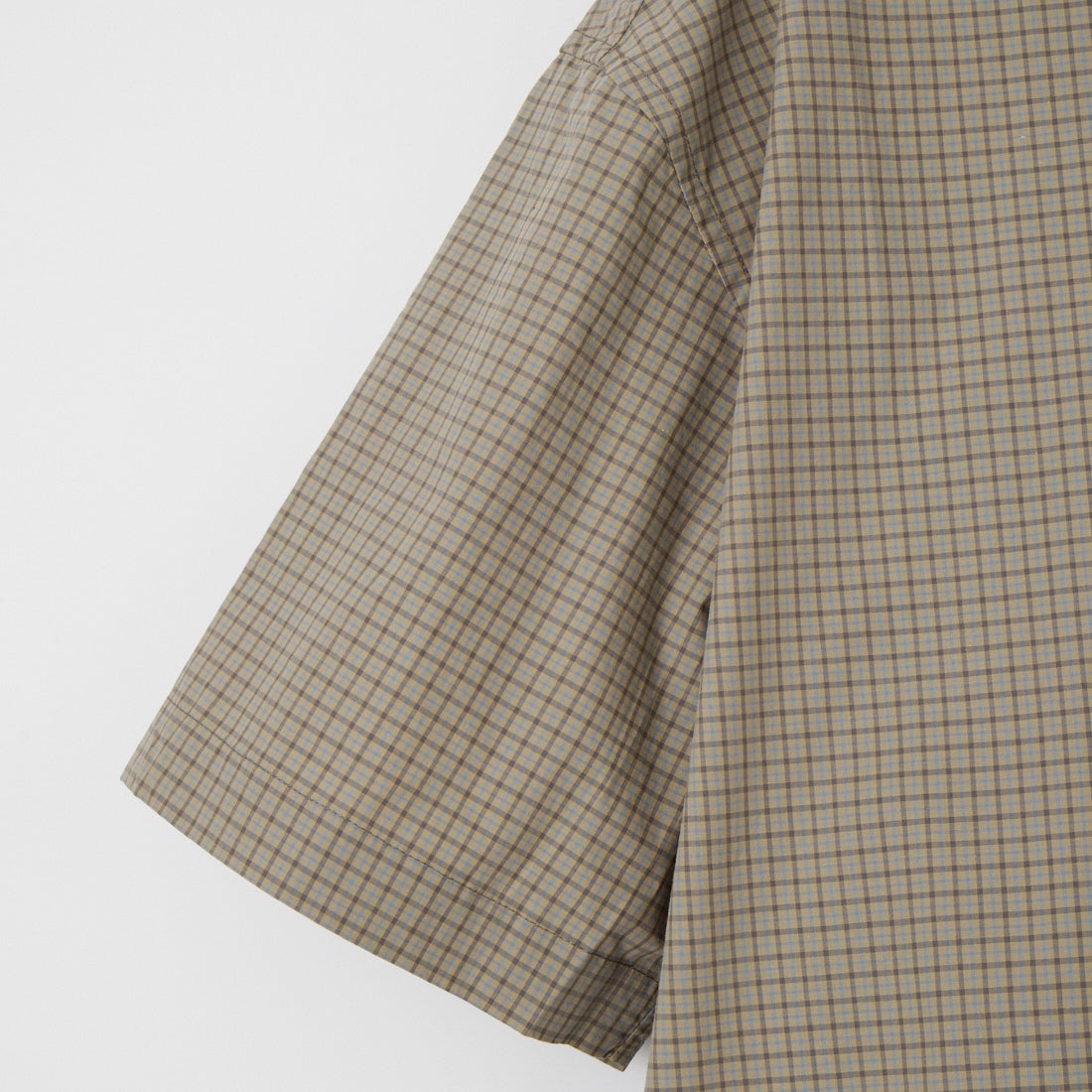 SLICK [スリック] ミニチェックドローストリングシャツ [5220273] 520 GRAY B