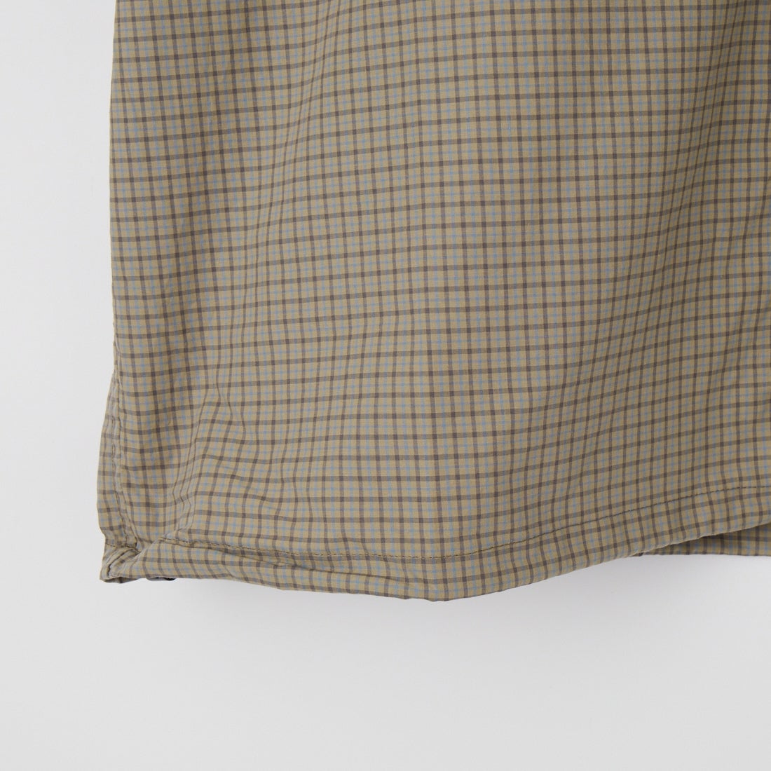 SLICK [スリック] ミニチェックドローストリングシャツ [5220273] 520 GRAY B