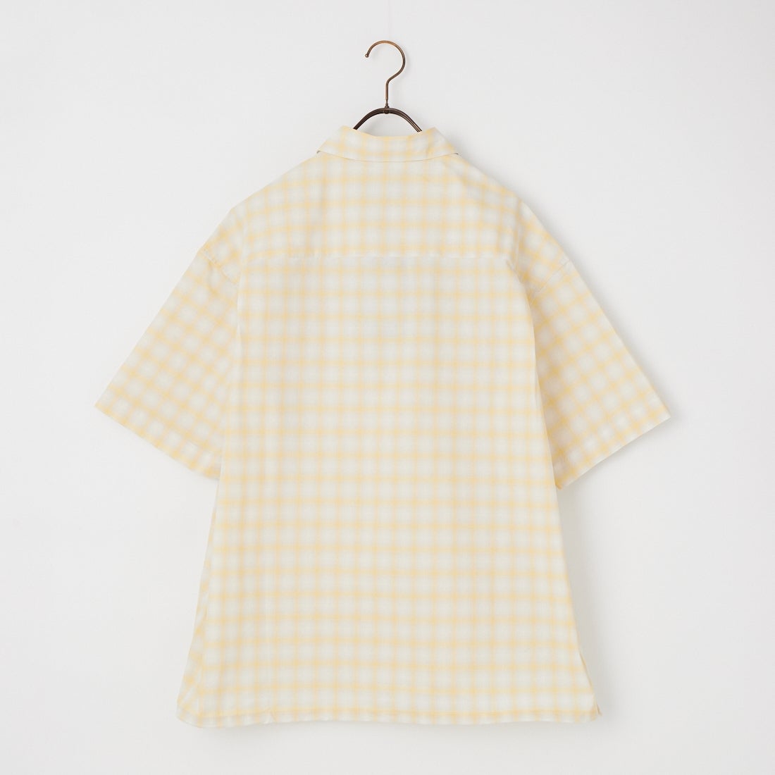 SLICK [スリック] オンブレチェックドローストリングシャツ [5220274] 900 WHITE