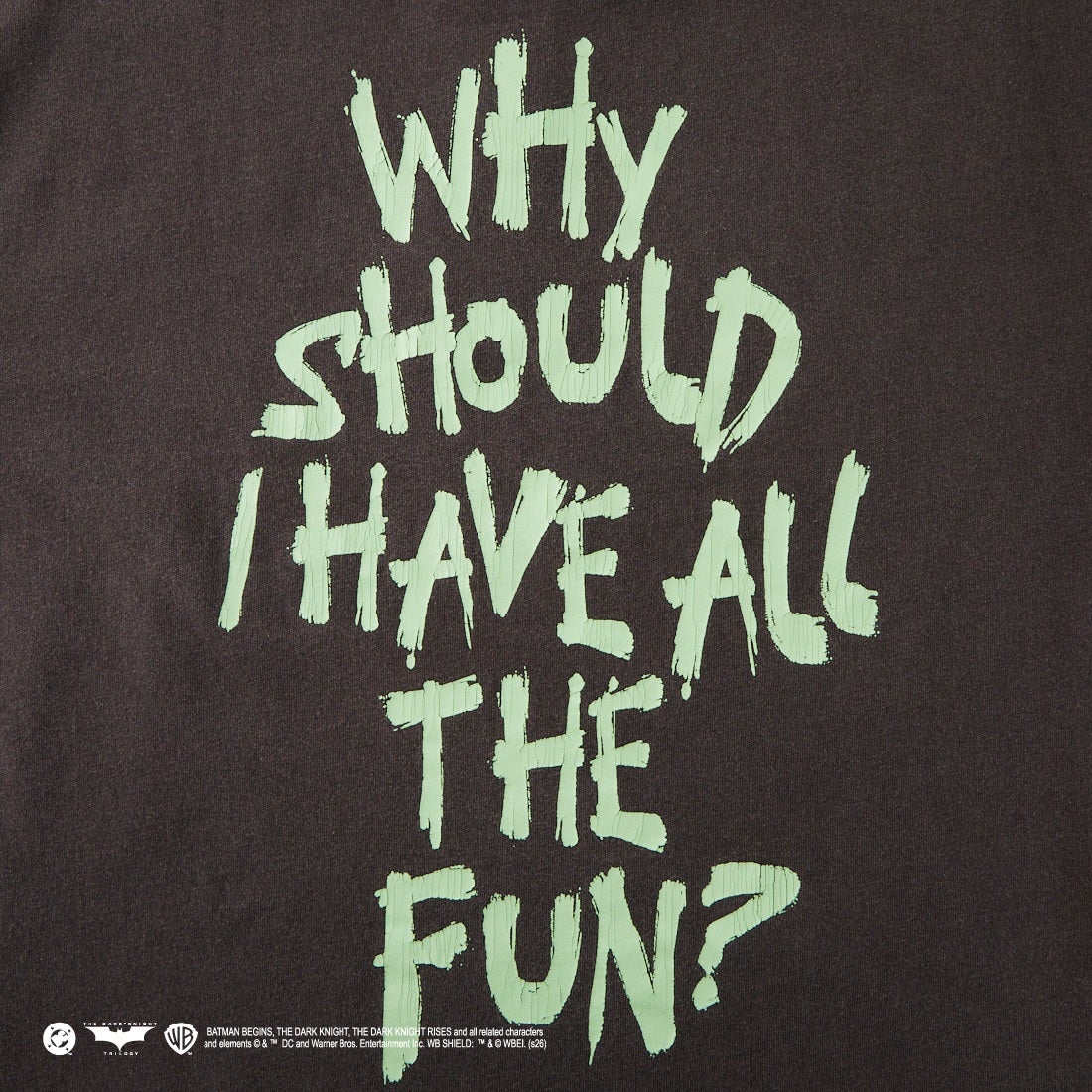Jeans Factory Clothes [ジーンズファクトリークローズ] ダメージキャラクターTシャツ / THE JOKER [JFC-262-032] BLACK
