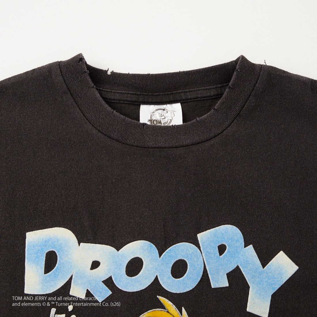 Jeans Factory Clothes [ジーンズファクトリークローズ] ダメージキャラクターTシャツ / DROOPY [JFC-262-034] BLACK
