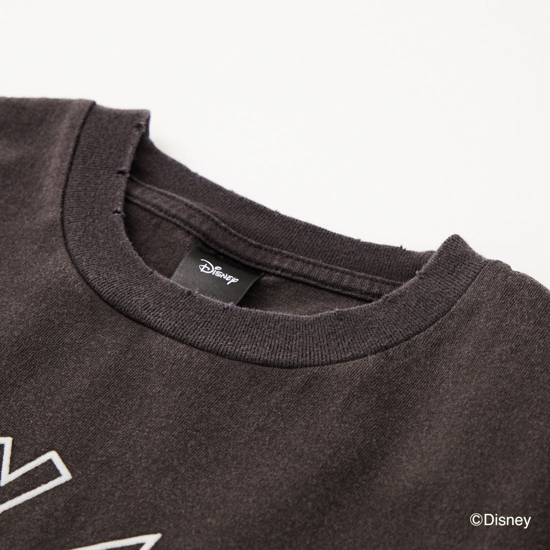 Jeans Factory Clothes [ジーンズファクトリークローズ] ダメージキャラクターTシャツ / MICKEY MOUSE [JFC-262-035] BLACK