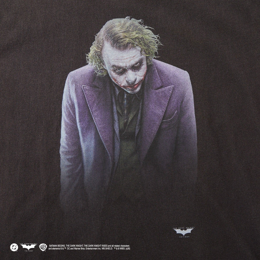 Jeans Factory Clothes [ジーンズファクトリークローズ] ダメージキャラクターTシャツ / THE JOKER [JFC-262-032] BLACK