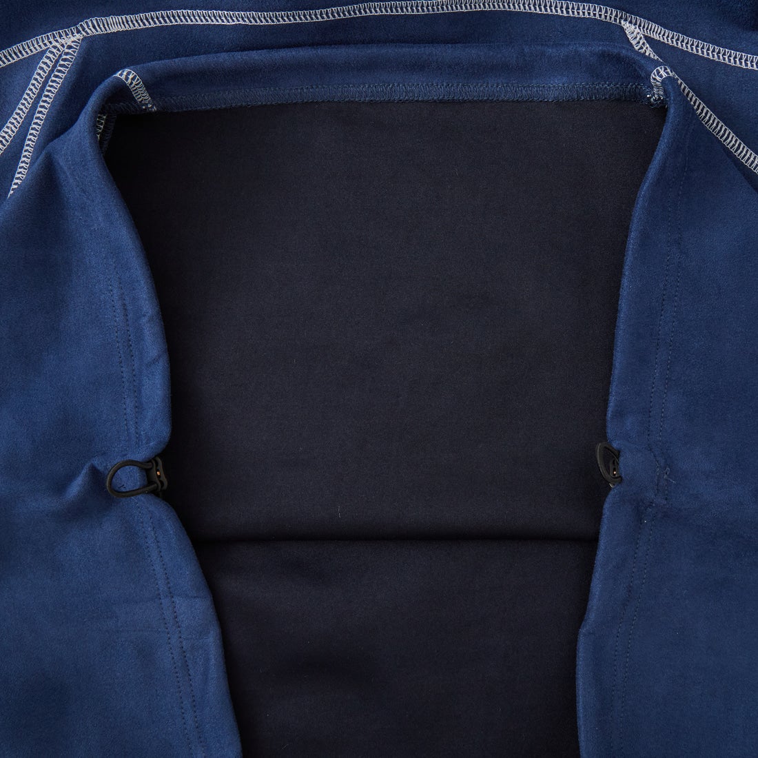 SCHWA CORP × JEANS FACTORY [シュワコープ × ジーンズファクトリー] フェイクスエードステッチTシャツ [SHA-262-044] NAVY