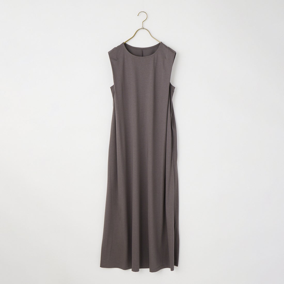 Jeans Factory Clothes [ジーンズファクトリークローズ] 接触冷感ノースリーブタックワンピース [21268058] 003 ﾁｬｺｰﾙ