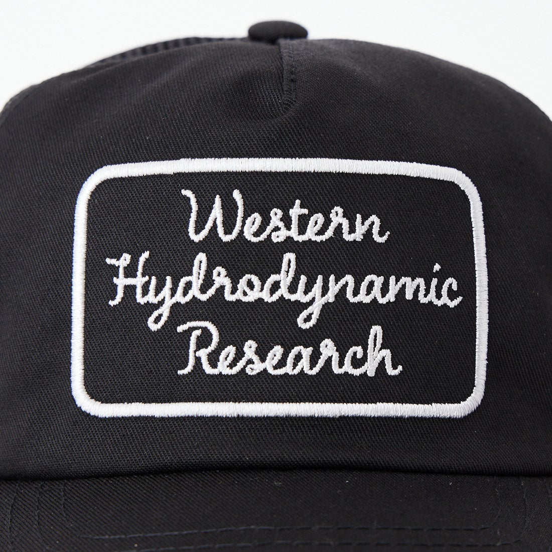WHR [ダブルエイチアール] スクリプトロゴプロモハット [WHR-SCTR-HAT] BLACK