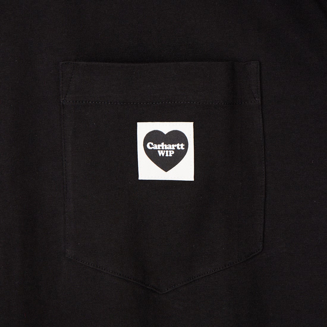 carhartt WIP [カーハートダブリューアイピー] ショートスリーブポケットハートTシャツ [I032128] BLACK/BLAC