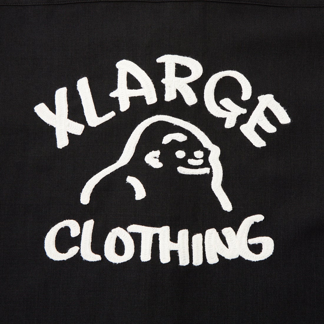 XLARGE [エクストララージ] 手書き風ロゴ刺繍 ショートスリーブシャツ [101262014002] BLACK