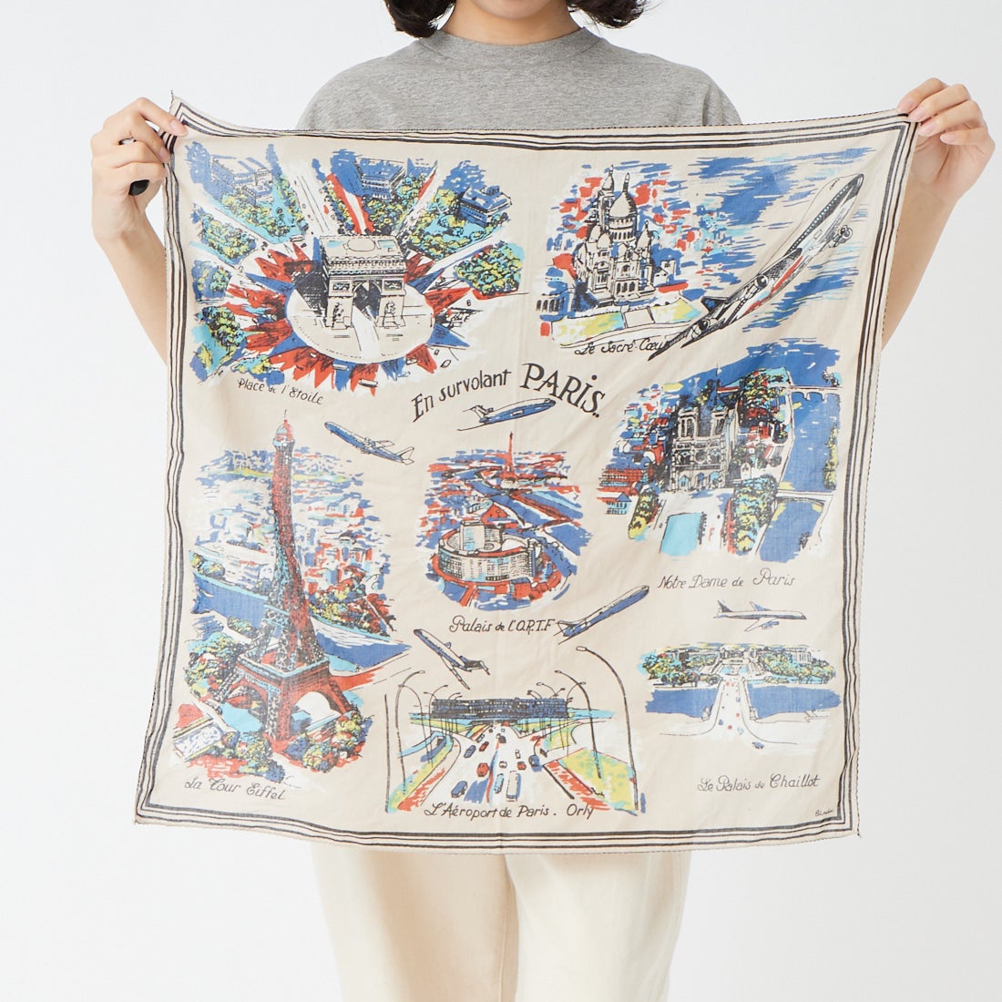 Bindu [ビンドゥー] マッププリントスカーフ [BBB2139] PARIS-NAT