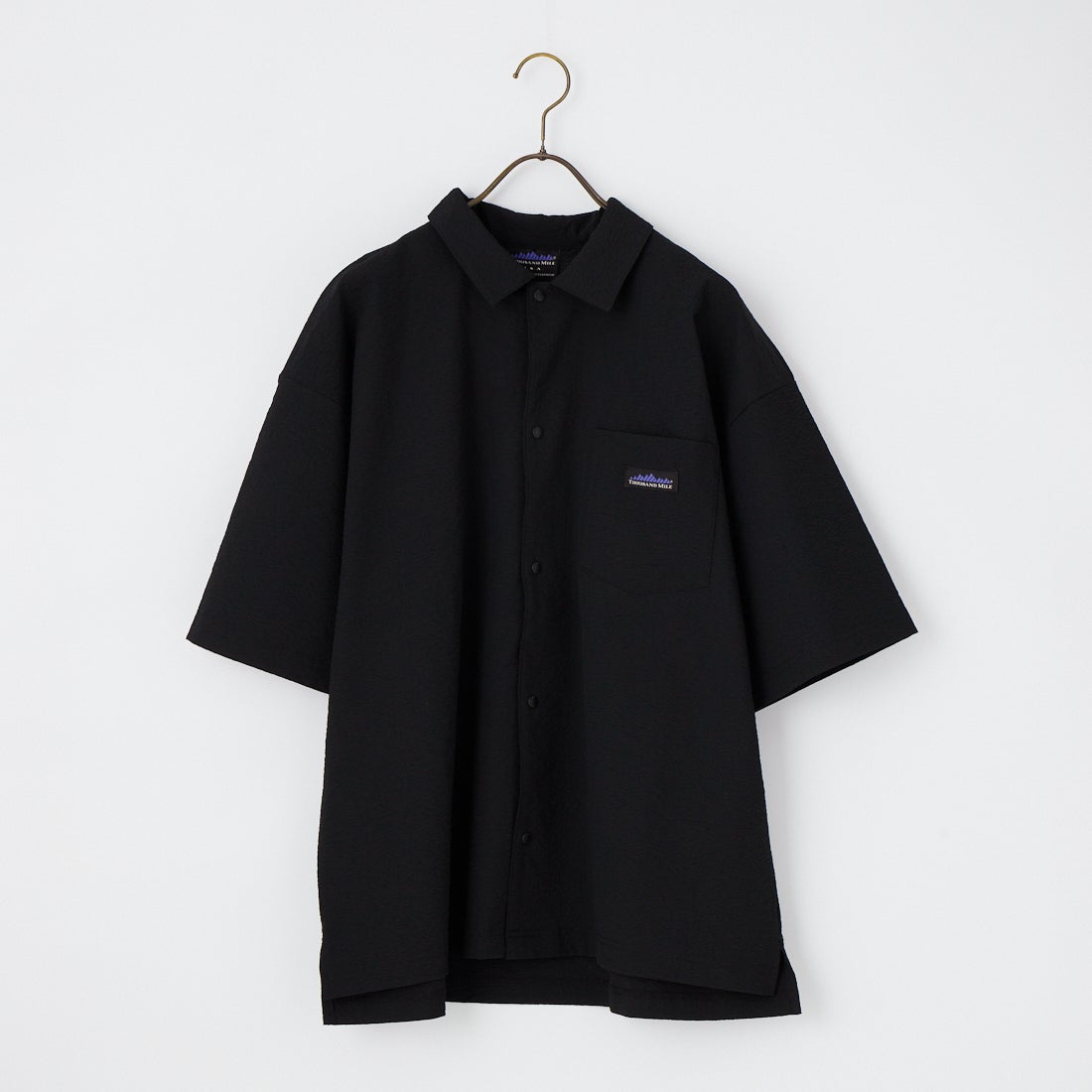 THOUSAND MILE [サウザンド マイル] 別注 ショートスリーブシャツ パンツセットアップ [TM261SS50841-JF] 09 BLACK