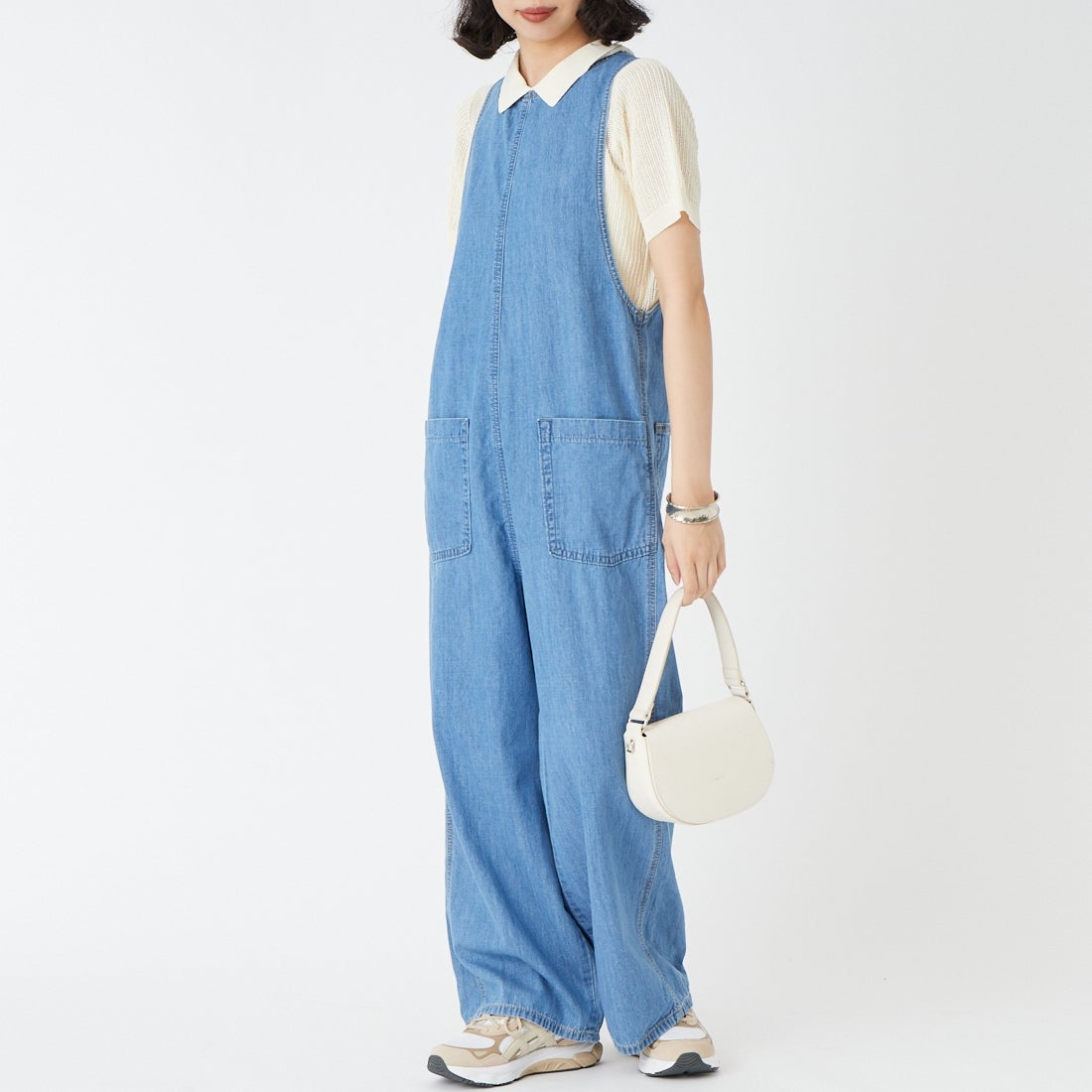 2698 L.BLU&&モデル身長：162cm 着用サイズ：S&&