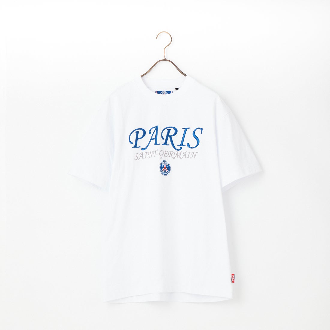 PARIS SAINT-GERMAN [パリ・サンジェルマン] 別注 フロント刺繍ロゴ ショートスリーブTシャツ [PS0126SS0010-JF] WHITE