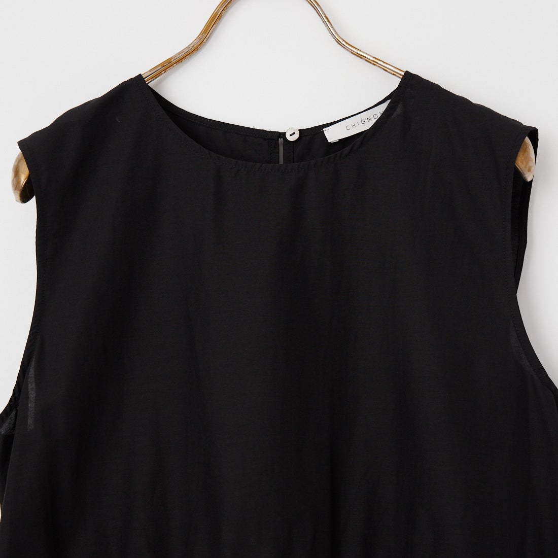 CHIGNON [シニヨン] バルーンペプラムブラウス [1862-316KK] BLACK
