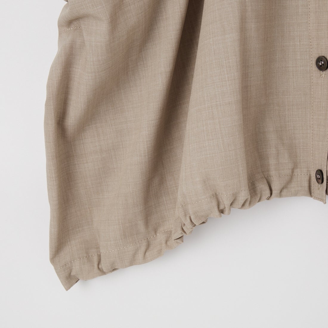 CHIGNON [シニヨン] 梳毛調2WAYフレンチスリーブシャツ [1262-333MK] BEIGE