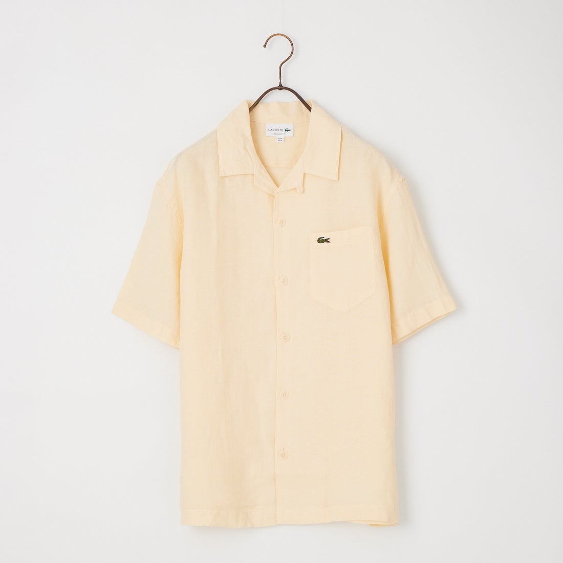 LACOSTE [ラコステ] リネンオープンカラーシャツ [CH2339] 056 NATURE