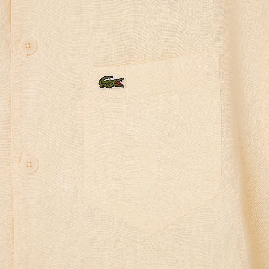 LACOSTE [ラコステ] リネンオープンカラーシャツ [CH2339] 056 NATURE