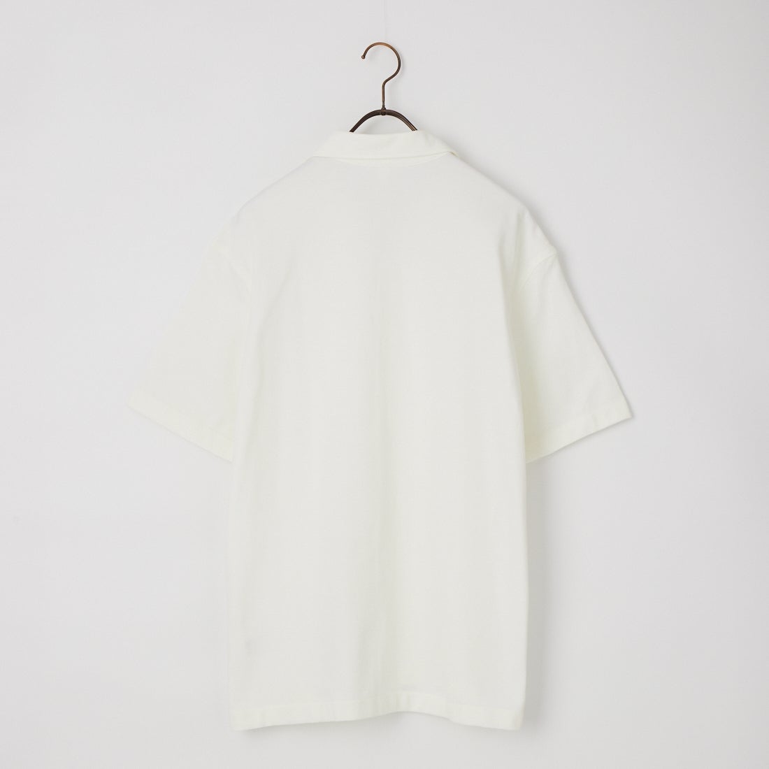 LACOSTE [ラコステ] 鹿の子地オープンカラーシャツ [CH2347] 001 WHITE