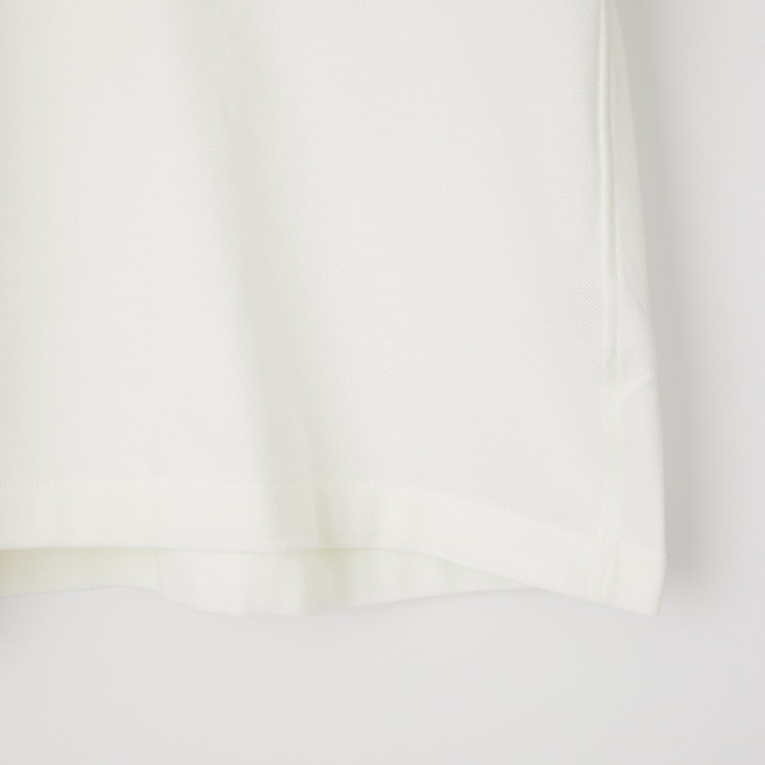LACOSTE [ラコステ] 鹿の子地オープンカラーシャツ [CH2347] 001 WHITE